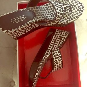 Coach wedge shoes